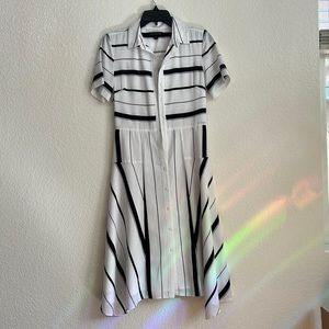 banana republic striped dress